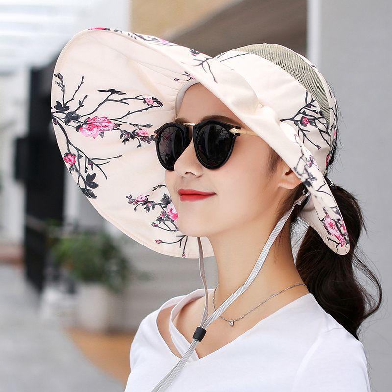 Sunshade Hat for Women Face Covering Sun Protection Hat UV Protection Summer Women's Sky Top Sun Cooling Hat