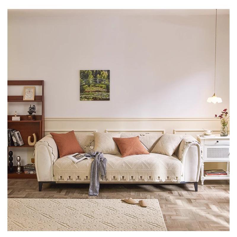 

Новая хлопковая четырехсезонная диванная подушка, легкая роскошь, китайская диванная подушка ручной работы, новый кожаный чехол для дивана 70*70cm