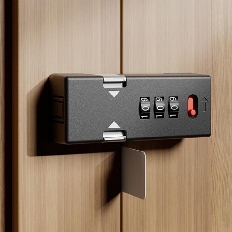 High Security Cabinet Lock Keyless Door Bolt Security Drawer Lock Adjustable Password Mechanism Easy to Install