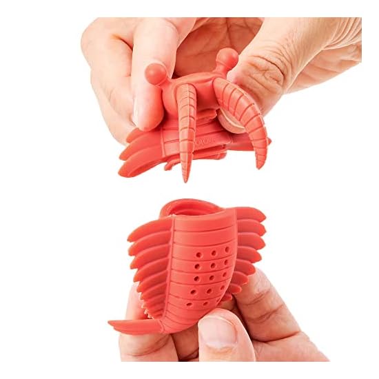 COLORATA Animal Tea Strainer (Anomalocaris / Dishwasher & Microwave Safe / Silicone) Cute Animal Tea