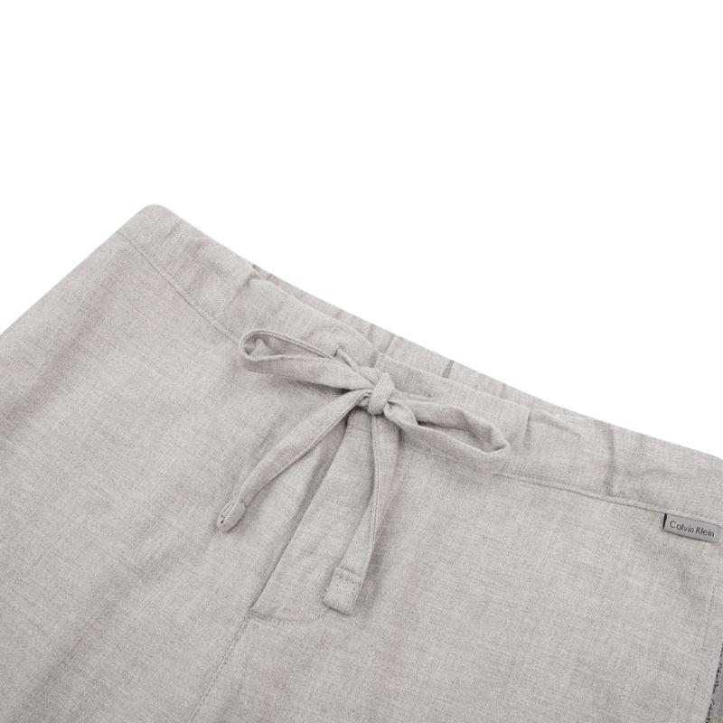 Calvin Klein Lässige minimalistische Kordelzug-Taille Bequeme Flanell-Loungewear-Hose Damenunterteile QS5802O