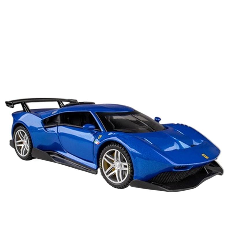 

1/32 Laferrari P80C Alloy Racing Car Model Diecast Metal Toy Sports Car Model Simulation Sound and Light Collection Children Gift