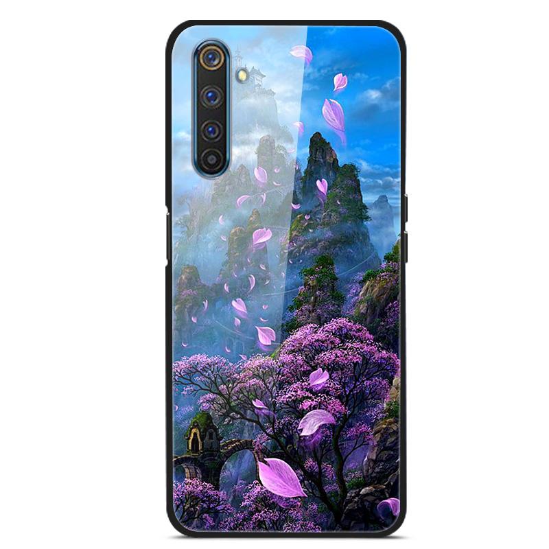For OPPO Realme XT Tempered Glass Case Soft Bumper Hard Funda For OPPO Realme 6 Pro Realme X2 XT Phone Case Realme6 Back Cover