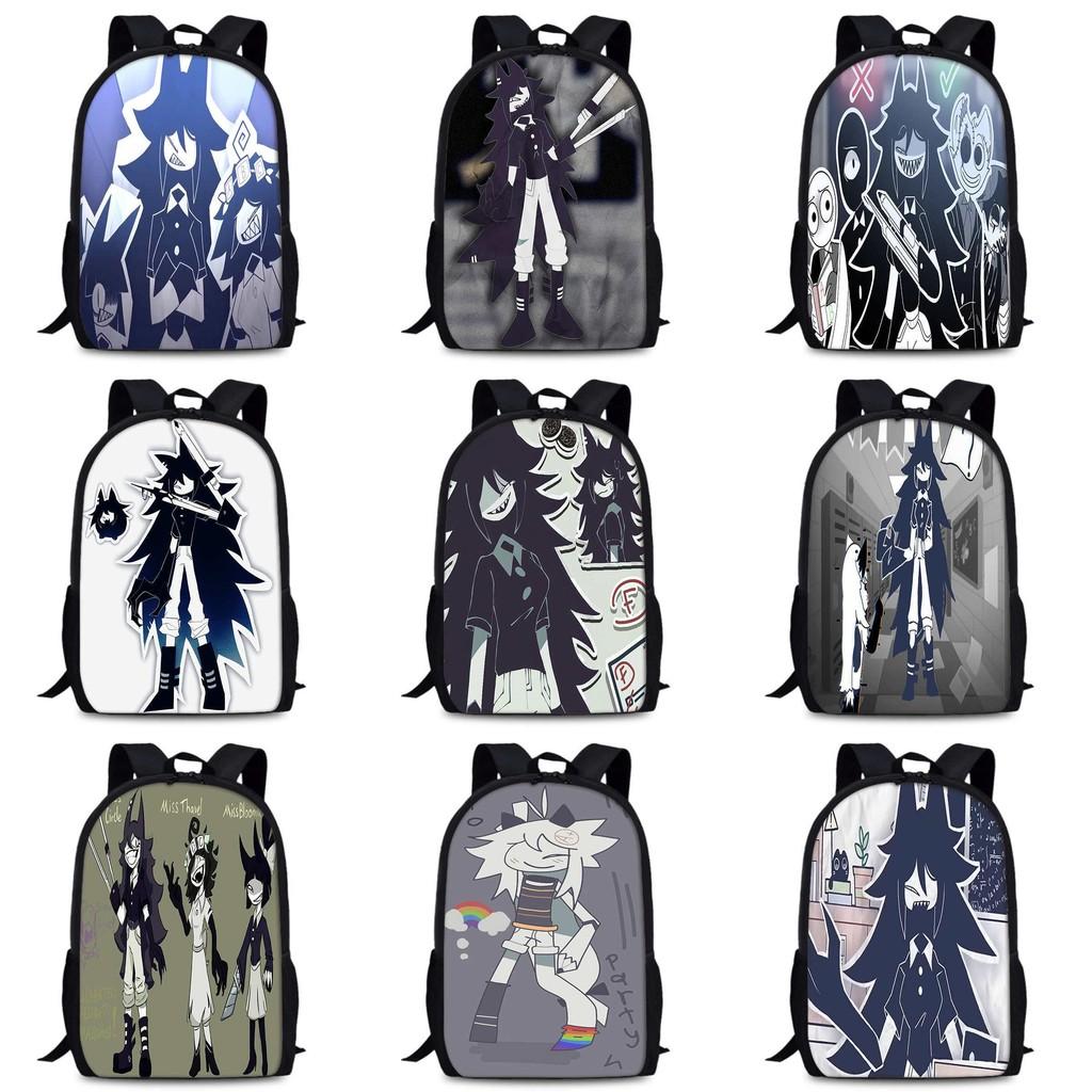 Durable Oxford Fabric School Backpack Unisex Miss Circle Cross-border Trendy Design