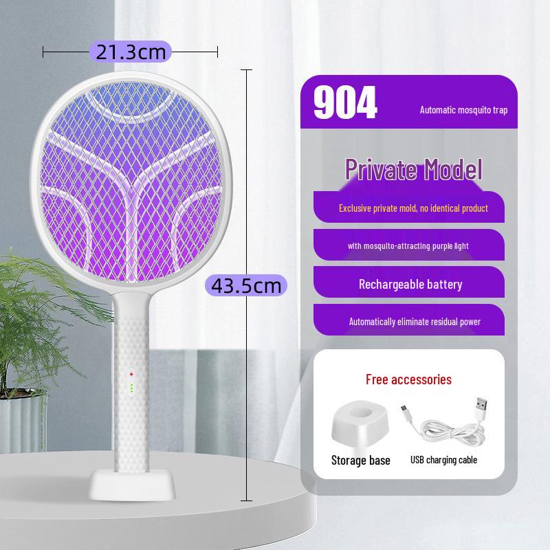 Rechargeable Electric Mosquito Swatter with Lithium Battery Mosquito Repellent - Fly Killer and Mosquito Killer.