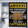 Capybara Bathroom Shower Curtain Cloth Curtains Bath Cover Waterproof Fabric Full 200x180 Curtins Funny Products Household Home