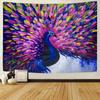 Peacock Trees Oil Painting Style Pattern Tapestry Home Wall Decoration Tapestry Bedroom Living Room Tapestry