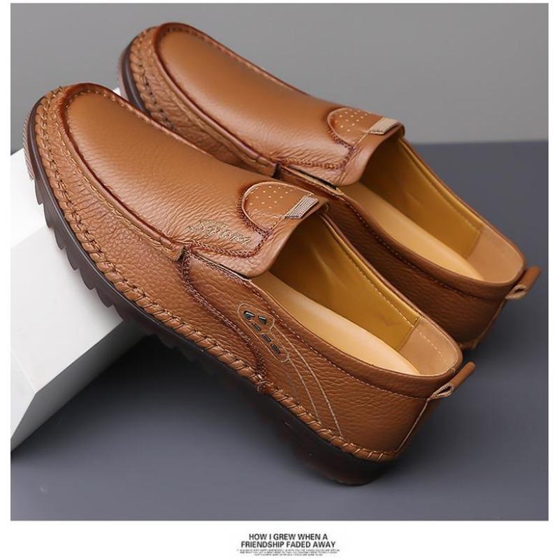 Herren Sommer Business Casual Atmungsaktiv Rutschfest Outdoor Oxford Schuhe mit Weicher Sohle Slipper Herrenschuhe
