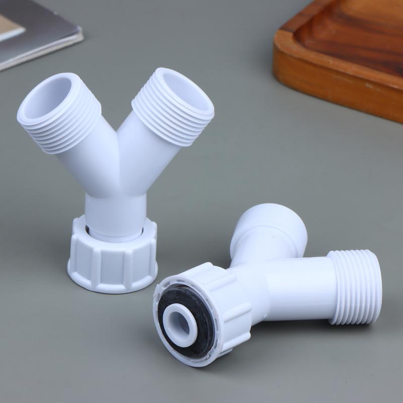 1/2/3Pcs Dishwasher Washing Machine Y Tee Connector Adapter Double Inlet Junction Split Pipe Connection Three-Way Adapter