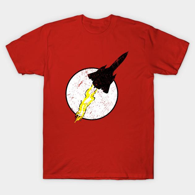 

Men Black Print T-shirt Sr-71 Blackbird Thunder Logo No-Cut Transfer Paper Print Cotton Tshirt 3XL