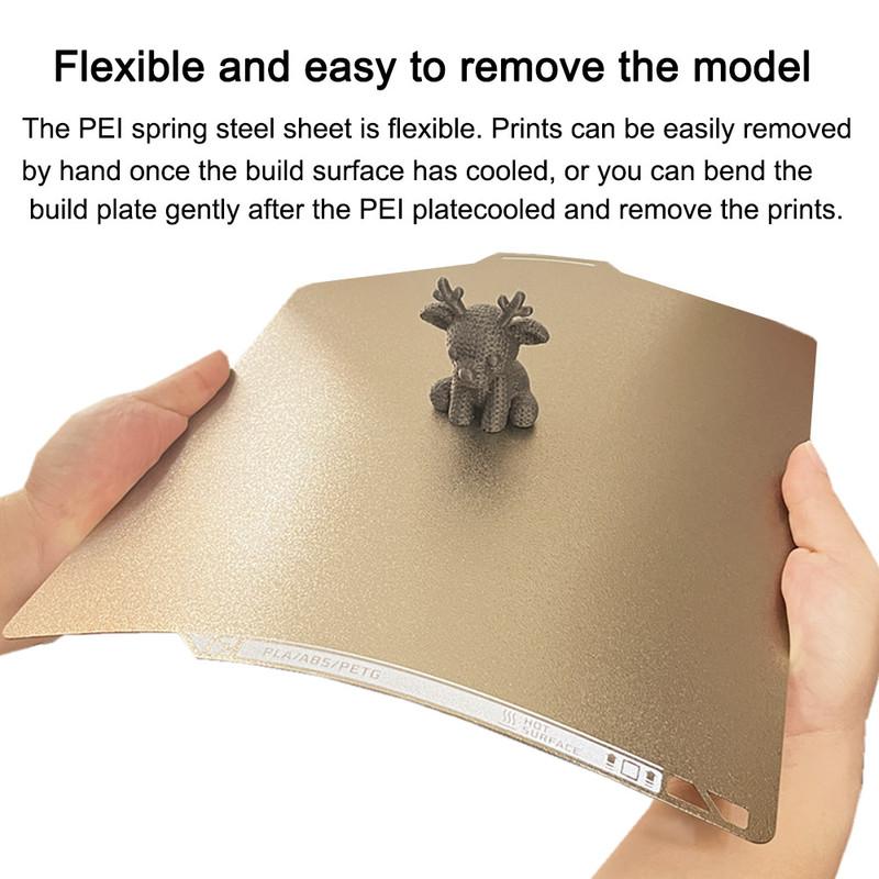 PEI Sheet For Bambu Lab P2S Build Plate 257x257mm 0.5mm Thickened Plate Double-sided Heated Bed for BambuLab P2S Accessories
