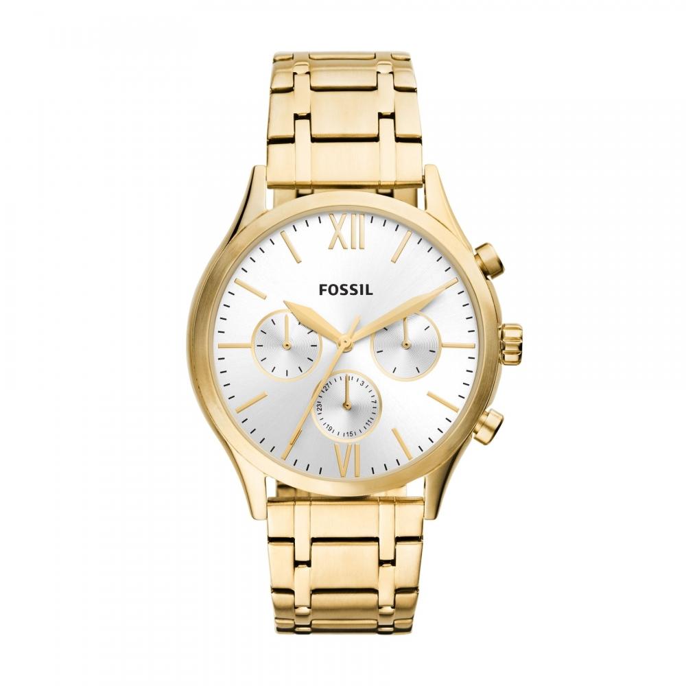 

Fossil Men s Fenmore Multifunction, Gold-Tone Stainless Steel Watch