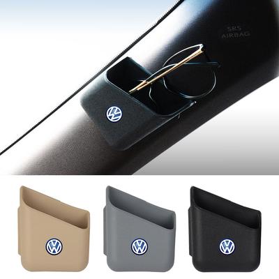 T301/2pcs Plastic Car Organizer Auto Truck Pillar Storage Box Valve Cap for Rline Jetta Golf 6 7 Beetle GTD R32 MK4 Bora