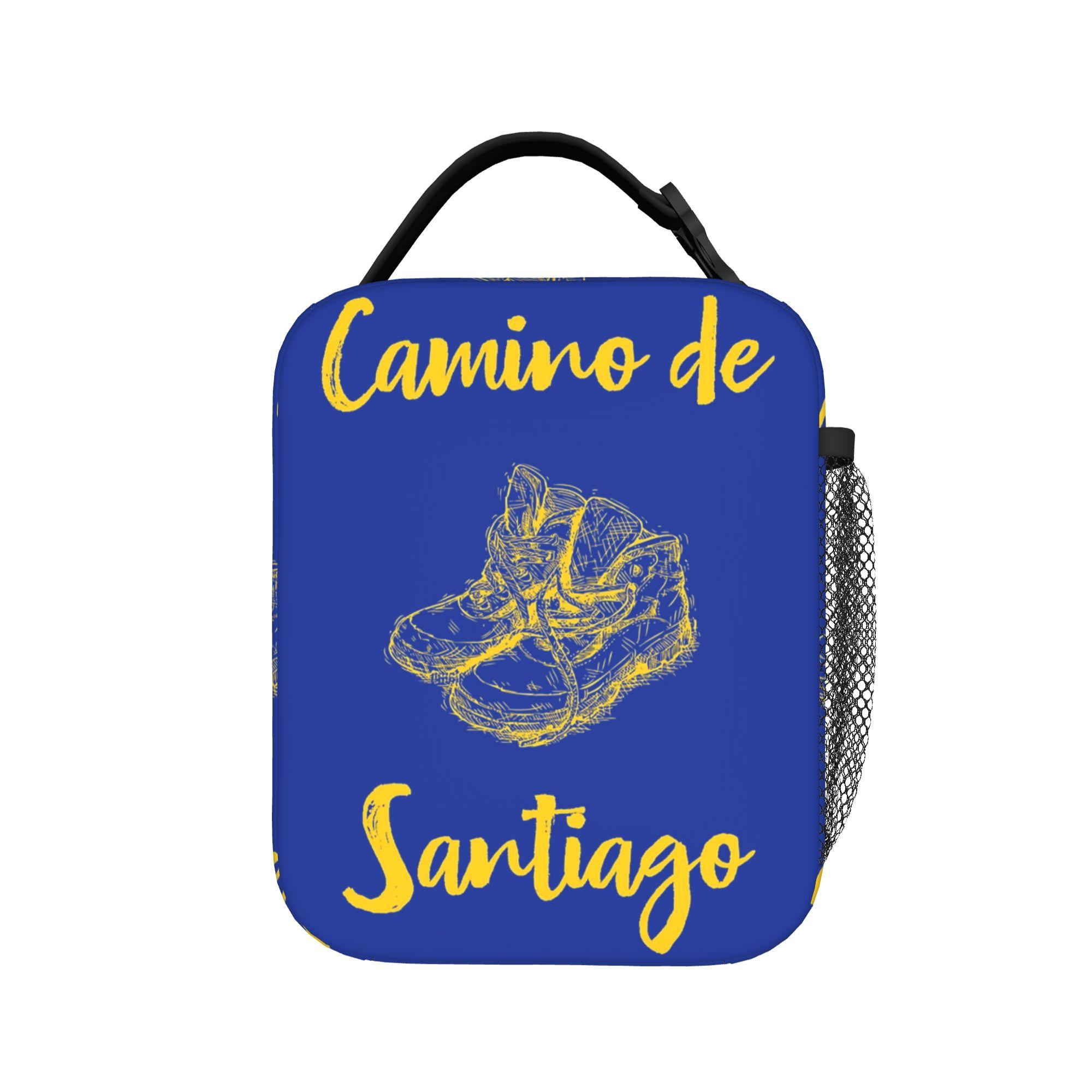 The road to Santiago de Compostela Insulated Lunch Bags Camino de Santiago Lunch Container Bag Lunch Box Tote Outdoor Food Bag One Size