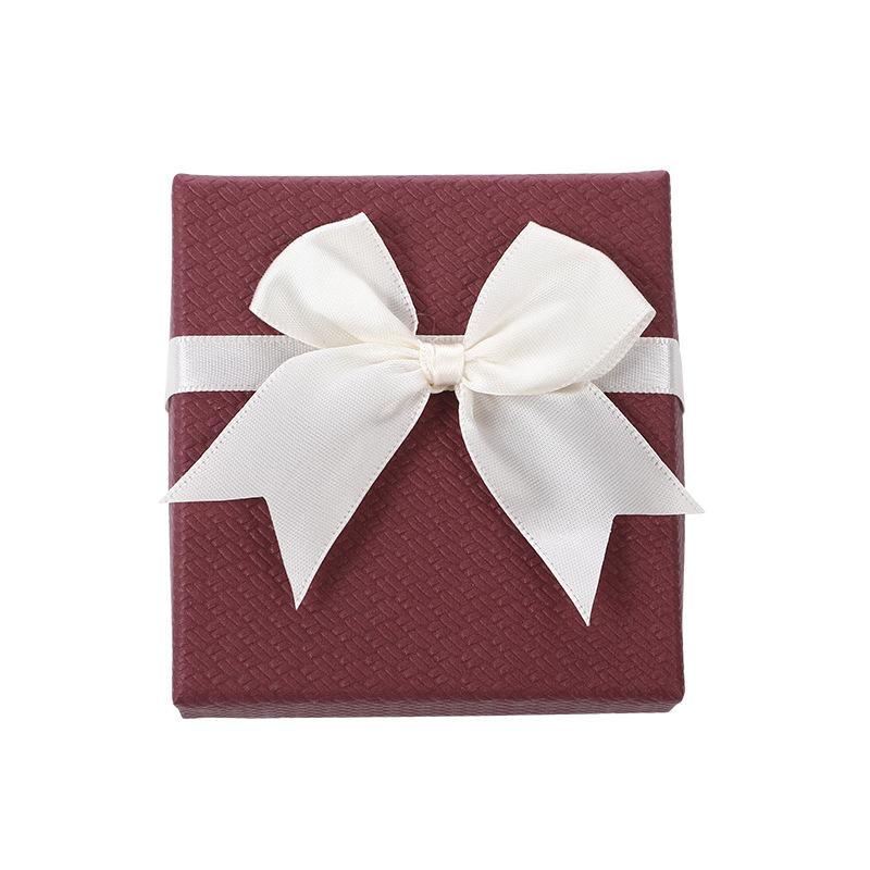 Packaging Box 9*8.5*5.5Cm Bow Bow Packaging Box Paper Watch, Earrings Box For Special Occasions Gift-Giving Jewelry Display