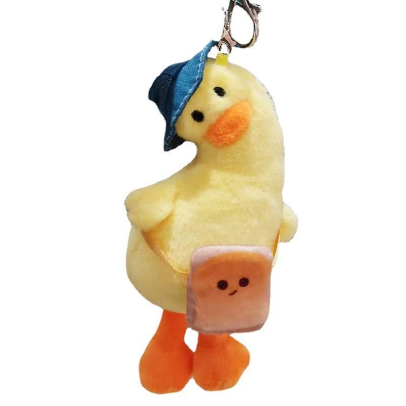 Soft Cuddly And Duck Plush Doll Perfect For Keychains And Backpack Accessories
