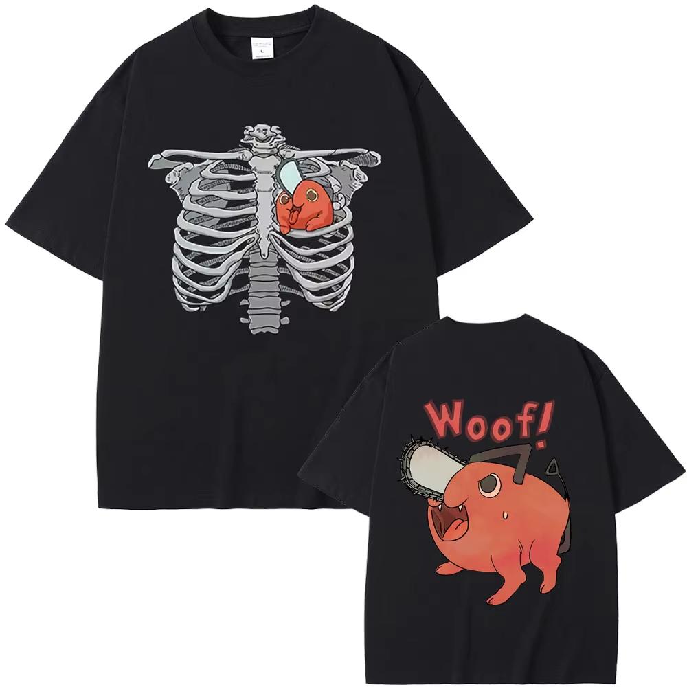 Anime Chainsaw Man Denji Pochita Funny Cosplay Printed Tshirt Mens and Womens Tshirt Mens Top Sports Tshirt Mens Tshirt