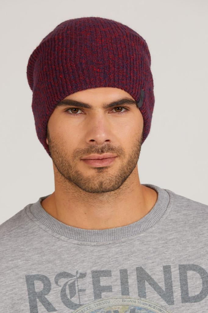 Orazio Men' Cap in Mixed Ginger Color