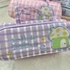 New Cute Design Stationery Pouch Embroidery Style House Pattern Pencil Storage Bags Large Capacity Pencil Case School Use