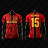 Maglie/T-shirt da tifoso della Nazionale del Belgio 2026—De Bruyne #7 Trossard #10 Lukaku #9: Top Sportivi e Casual per Bambini, Adulti e Unisex