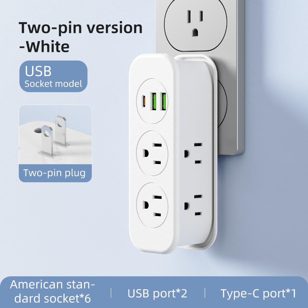 21 Holes Travel Power Strip 6 Outlet Power Strip with USB Compact Extension Cord  Canada
