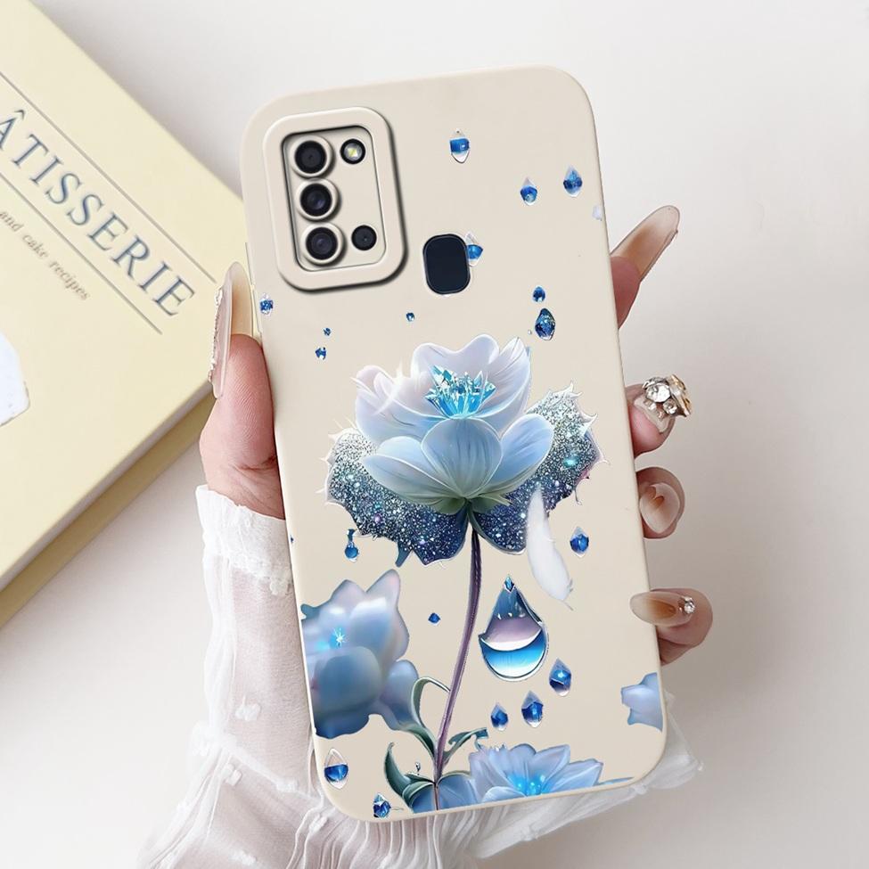 For Samsung A21s Case A217F Silicone Cute Fashion Butterfly Love Painted Cover For Samsung A21s Galaxy A21s Phone Case SM-A217M