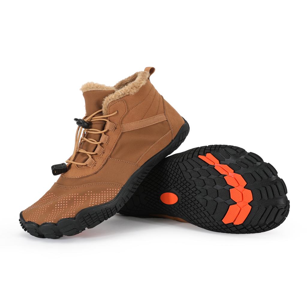 Winter Warm Laufen Barfuß Schuhe Damen Herren Gummi Hohe Stiefeletten Wasserdicht rutschfest Atmungsaktiv für Trekking Klettern
