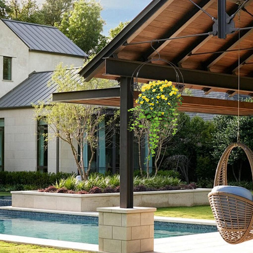 Metal Hanging Baskets Frames For Moon Shaped Wire Wreath Frame Indoor Hanging Basket Stand