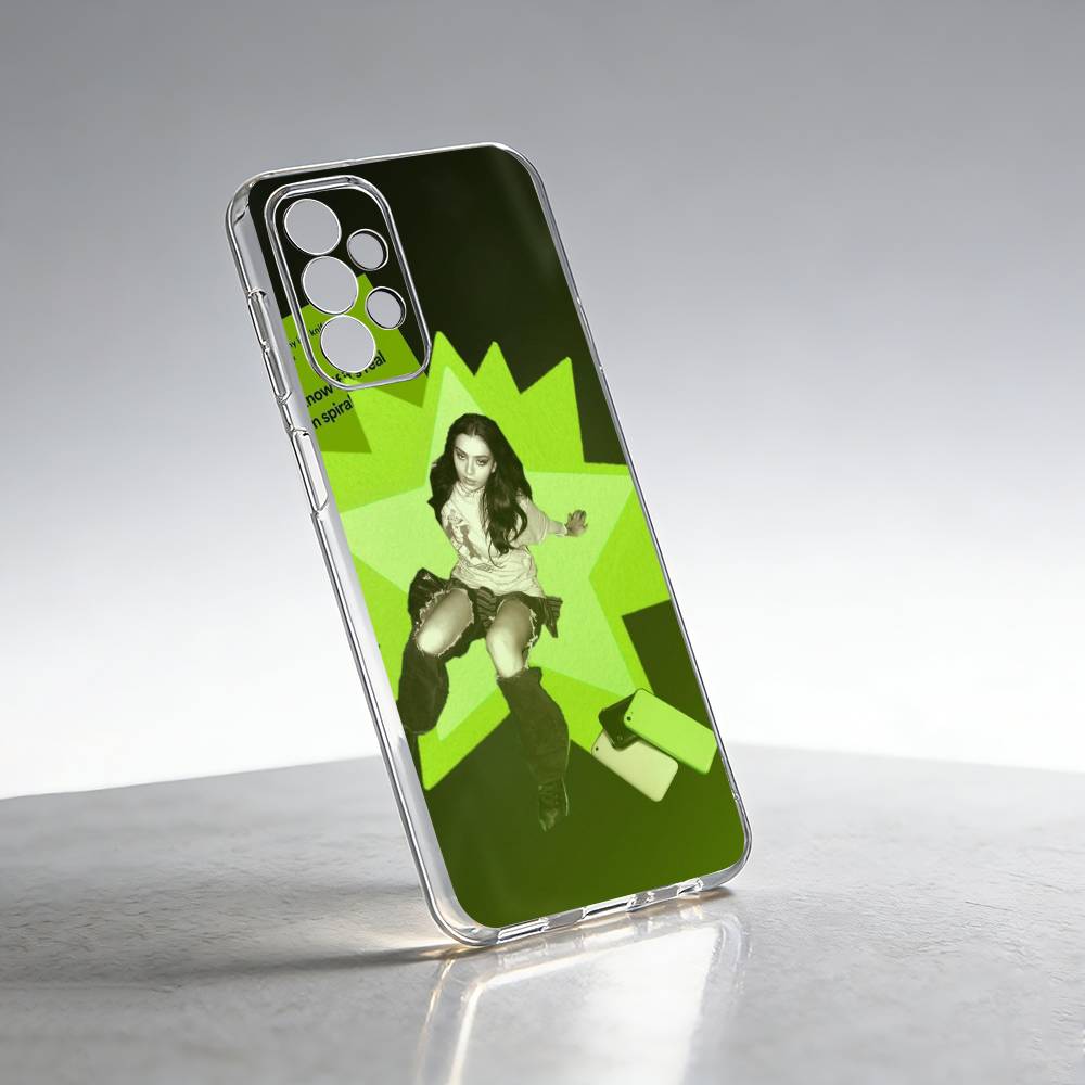 C-Charlis XCX B-BRAT Brat 360 Phone Case For Samsung S25,S24,S21,S22,S23,S30,Ultra,S20,Plus,Fe Transparent Cover Samsung S10plus