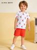 26 New Summer Kids' European-Style Cartoon T-shirt and Shorts Set