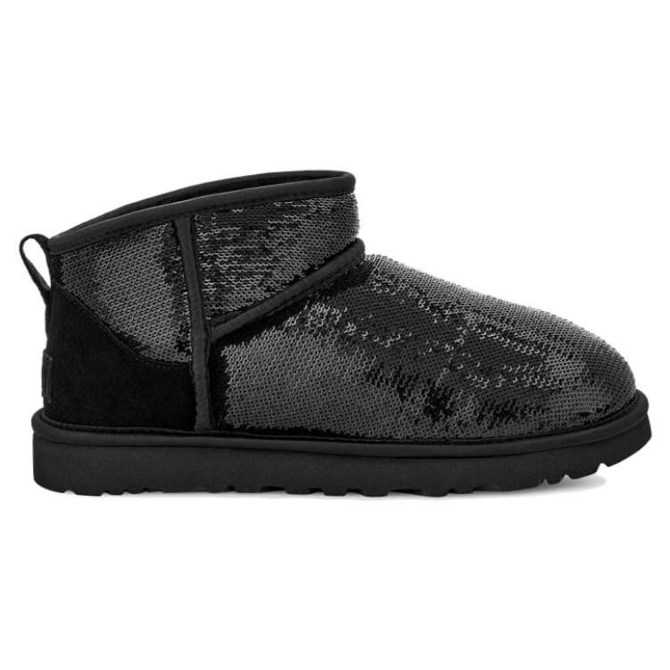 UGG (WMNS) Classic Ultra Mini Mirror Ball 'Black' Women's 1151616-BLK