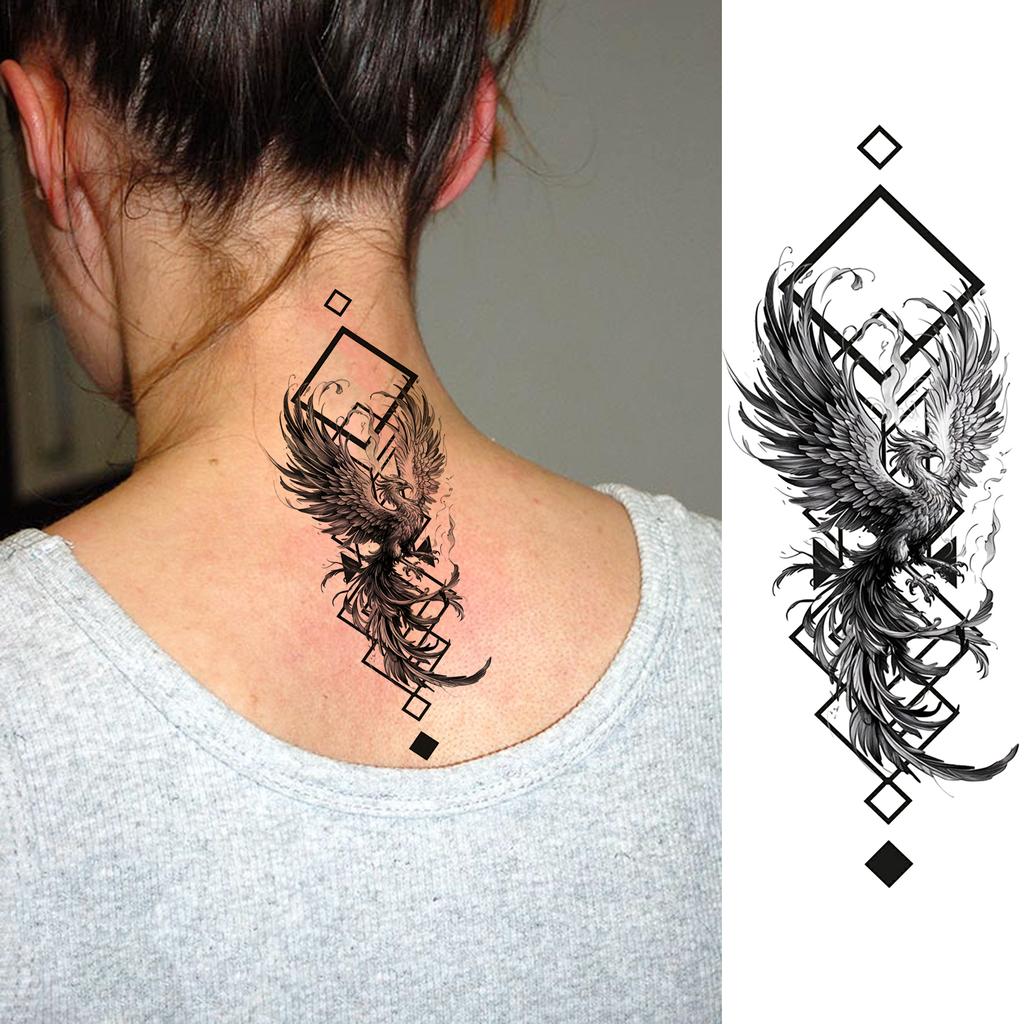 1 Sheet Scary Skull Grim Reaper Temporary Tattoos For Men Women Hand Arm Forearm, Realistic Fake Tattoo Sticker Halloween Tatoos