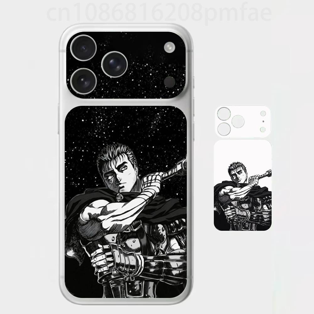 

ЯПОНСКОЕ АНИМЕ B-Berserk Крутая 3D Наклейка на весь корпус для iPhone 17/Pro/Pro Max Цветная Задняя Защитная Наклейка iPhone17pro