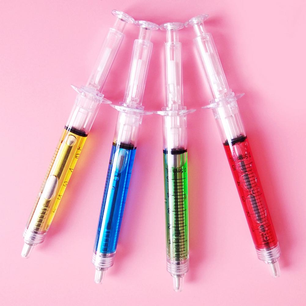 5Pcs Stationery Gift Nurse Liquid Syringe Injection Ballpoint Pen Boy Girl School