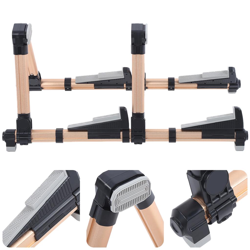 Guitar Stand Double Vertical Floor Row Folding Ukulele Bass Universal Musical Instrument