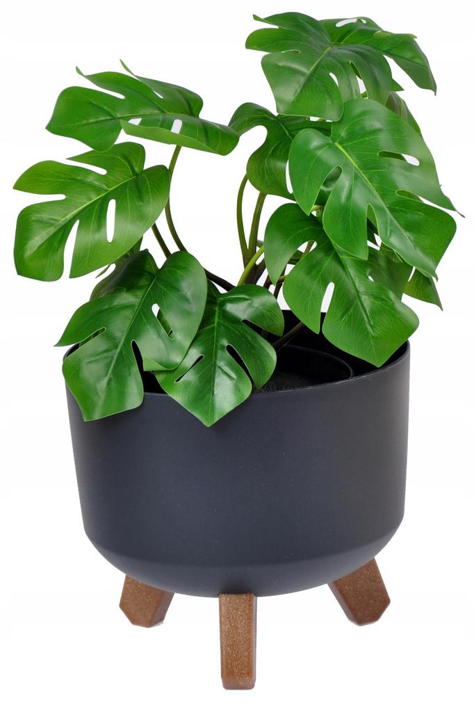 DGTL300L-S449 FLOWER POT COVER WITH DRAINAGE ON LEGS 30cm TUBUS WHITE BOWL