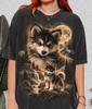 Comfort Colors® Individuelles Haustierfoto-Shirt, Personalisiertes Haustier-Shirt, Maßgeschneidertes Bild Hundeshirt, Geschenk für Hundeliebhaber, Hund heult zum Mond Shirt