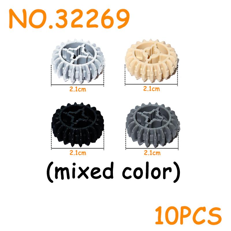 MOC Parts Gear Bulk Block Bricks 3649 3648 3647 10928 32498 32269 32270 32198 6589 4019 94925 3650 46372 Technical Brick Playset