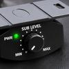 Amplifier and Subwoofer Volumes Volumes Control with Dedicated Adjustment Knob, Clear Modular Cable End Plugs, and Two-Slot Mounting Flange