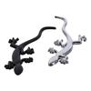 4pcs Zinc Alloy Gecko Car Stickers Silver and Black Gecko Shape Auto Window Door Bumper Decoration 10*3.8cm