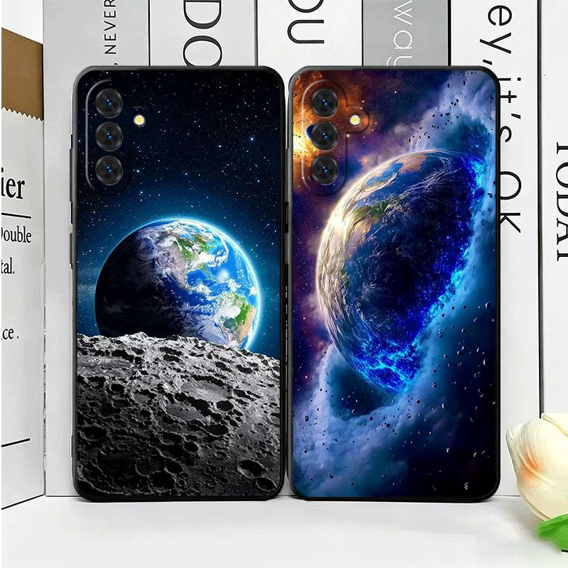 Earth Stars Space Universe Soft Phone Case for Samsung A17 A37 A57 A16 A26 A36 A56 A15 A25 A35 A55 A14 A24 A34 A54 A13 A23 A33 A