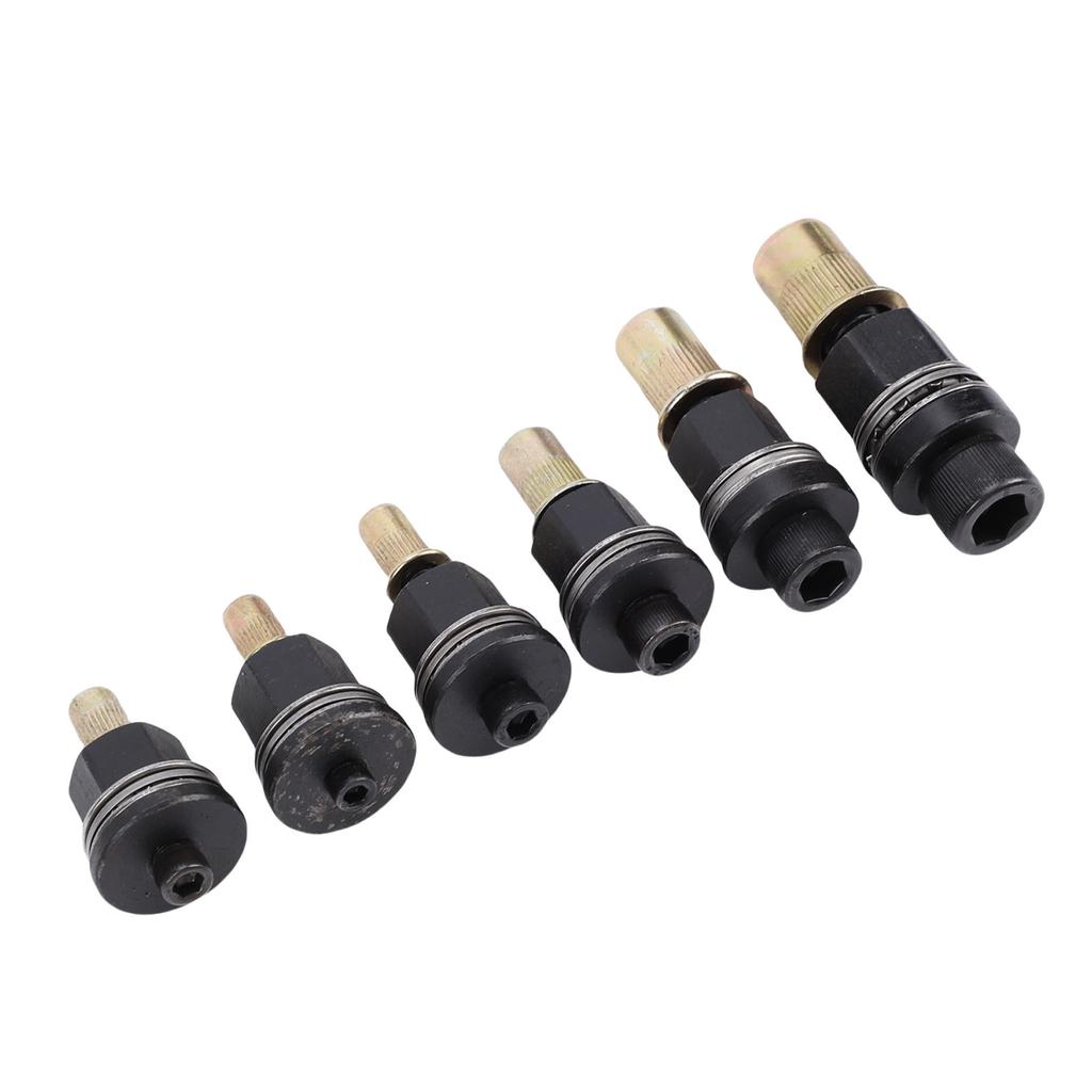 6Pcs Hand Rivet Nut Tool Mandrels Manual Rivnut Tool Mandrel Set Accessories 10# 24 3 8 16