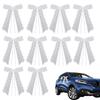 White Car Decorations Bow 10X Car Exterior Bows With Heart Design White Romantic Ribbon For Women Men Automotive Decorations