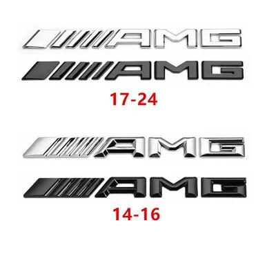 Xzpyk10 New 2025 Metal Car 3d Rear Letter Emblem Trunk Sticker for Mercedes Benz AMG C E S GLE CLC Class W204 W203 W205 W124 W221 W213 W