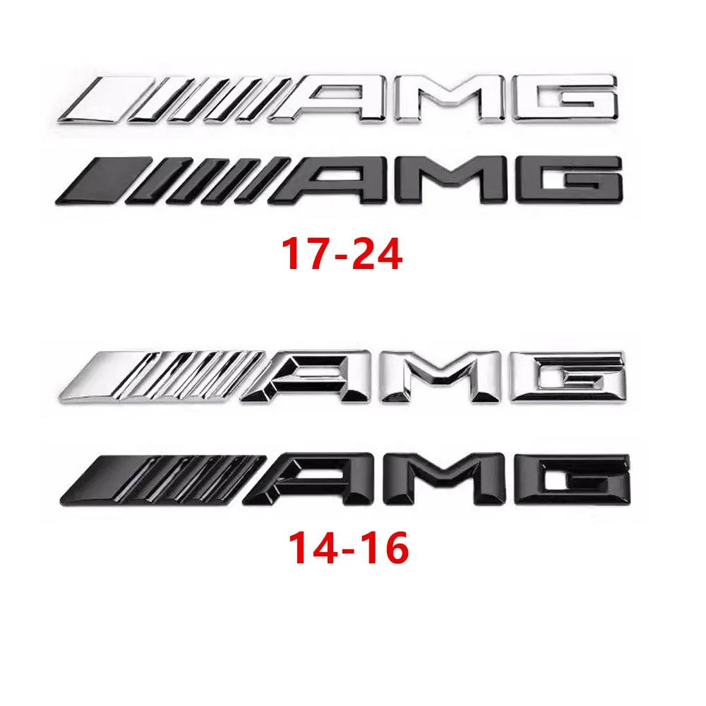 xzpyk10 New 2025 Metal Car 3d Rear Letter Emblem Trunk Sticker for Mercedes benz AMG C E S GLE CLC Class W204 W203 W205 W124 W221 W213 W