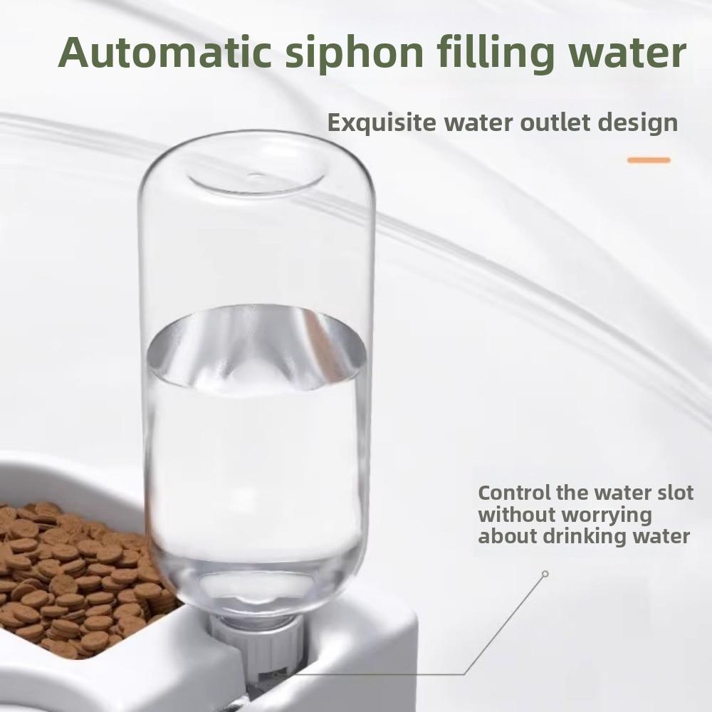 Pet Bowl Saves Space and Reduces Rollover Wet Mouth Cat Bowl Pet Automatic Water Dispenser Pet Food Basin Dog Bowl