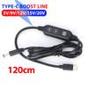 USB-C-auf-DC-PD-Adapterkabel mit einstellbarem 5V/9V/12V/15V/20V-Boost-Anschluss, USB-C-auf-DC-Kabel für WLAN-Router und Laptops