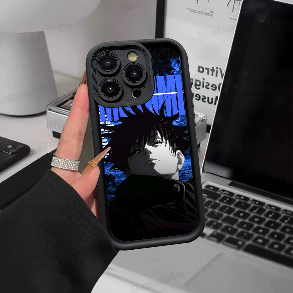 Anime F-Fushiguro M-Megumi Phone Case For IPhone 17 16 15 14 13 12 11 Pro Max Plus Silicone Shockproof Case