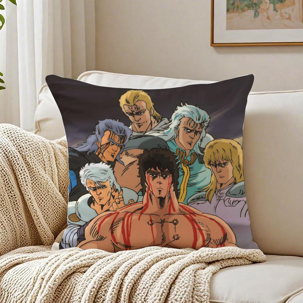 Classic Action Anime HHokuto no Ken Cushion Cover Pillowcase Antidustmite living Room Sofa Decor Cushion Room