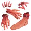 Halloween Blood Props Fake Scary Severed Hand Heart Brain Foot Broken Body Parts Haunted House Vampire Zombie Party Supplies